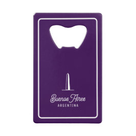 Abrebotellas De Tarjeta De Crédito Ciudad de Buenos Aires Elegante Minimal Retro