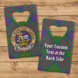 Abrebotellas De Tarjeta De Crédito Clan MacDonald Escudo por Tartán