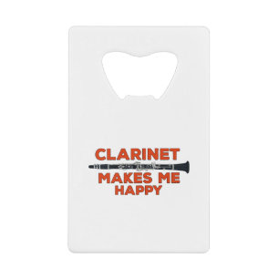 Abrebotellas De Tarjeta De Crédito Clarinet me hace feliz