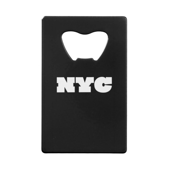 Abrebotellas De Tarjeta De Crédito Clásico de NYC (Anverso)