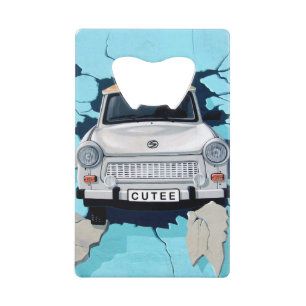 Abrebotellas De Tarjeta De Crédito Clásico Mural de coches Vintage Arte de coches Clá