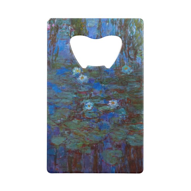Abrebotellas De Tarjeta De Crédito Claude Monet - Blue Water Lilies (Anverso)