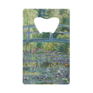 Abrebotellas De Tarjeta De Crédito Claude Monet - Estanque de nenúfares, Armonía Verd