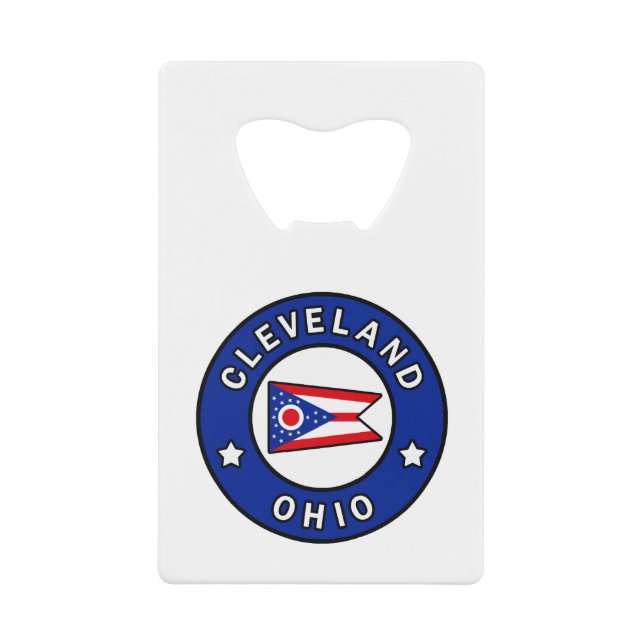 Abrebotellas De Tarjeta De Crédito Cleveland Ohio (Anverso)