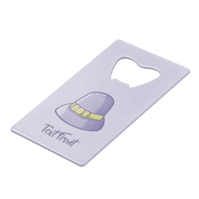 Abrebotellas De Tarjeta De Crédito Cloche Gorra Lilac (Ángulo frontal)