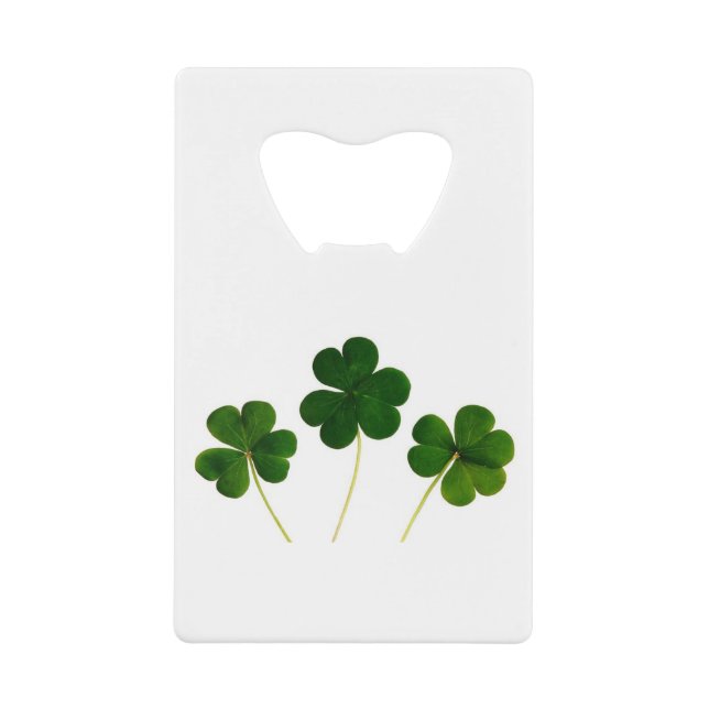 Abrebotellas De Tarjeta De Crédito Clover 🍀 (Anverso)