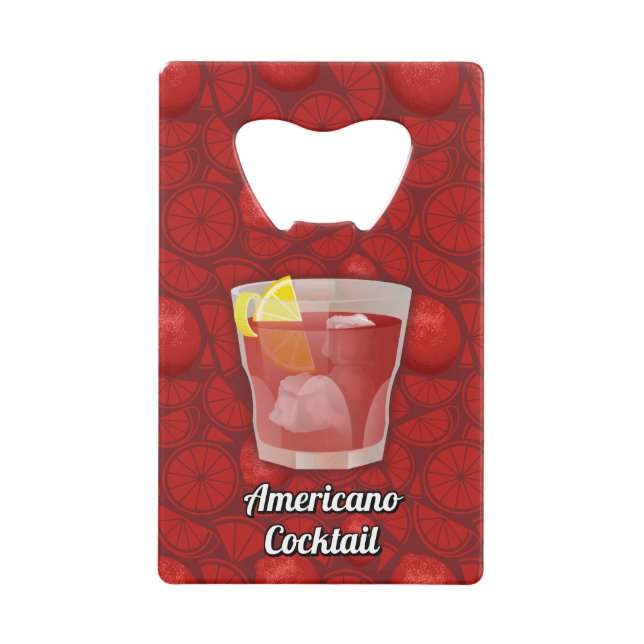 Abrebotellas De Tarjeta De Crédito Cóctel americano (Anverso)