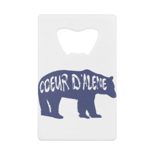 Abrebotellas De Tarjeta De Crédito Coeur d'Alene Idaho Bear