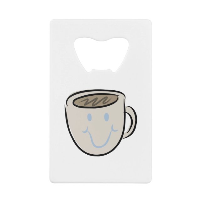 Abrebotellas De Tarjeta De Crédito Coffee Mug Smile (Anverso)