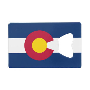 Abrebotellas De Tarjeta De Crédito Colorado: La bandera del estado centenario de EE. 