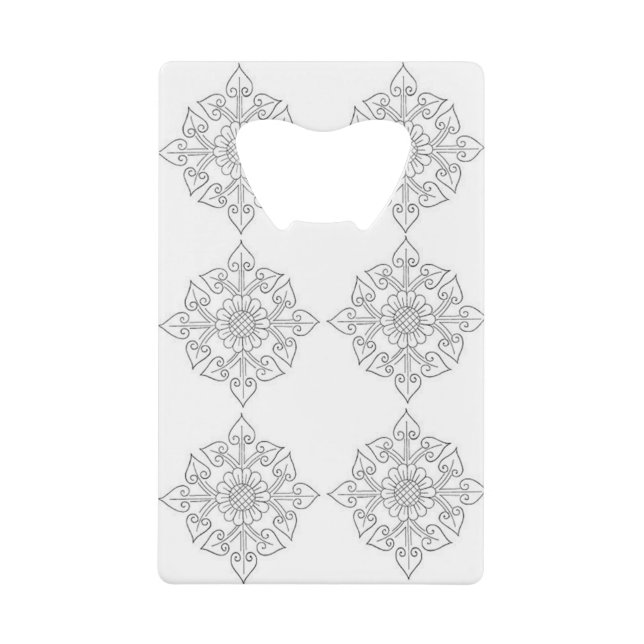 Abrebotellas De Tarjeta De Crédito Colores de estilos clásicos (Anverso)