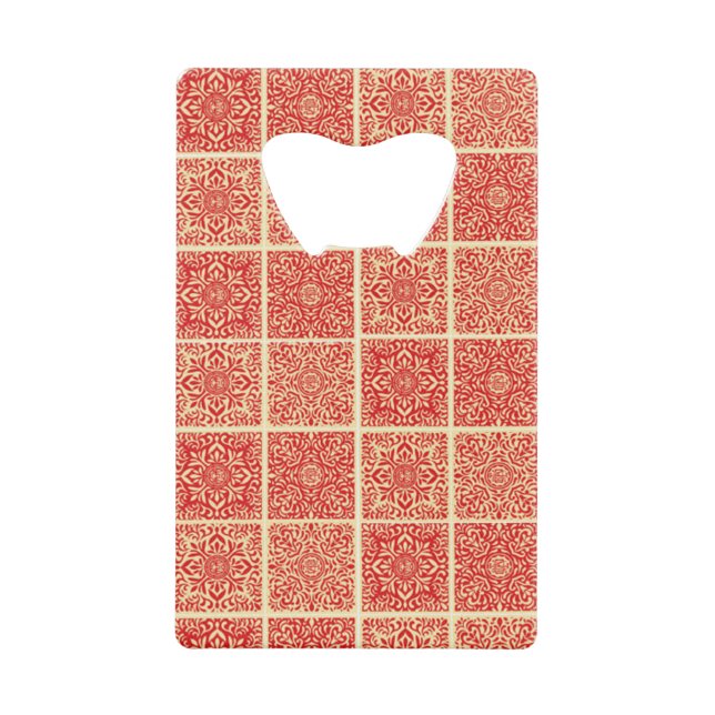 Abrebotellas De Tarjeta De Crédito Colores de estilos clásicos (Anverso)