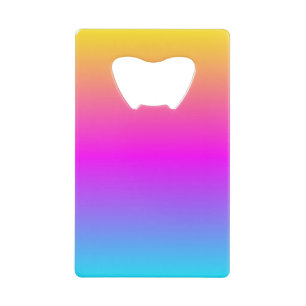 Abrebotellas De Tarjeta De Crédito Colores Fluyentes Esenciales Coloridos Alegres