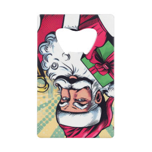 Abrebotellas De Tarjeta De Crédito Comic book Santa/Navidades