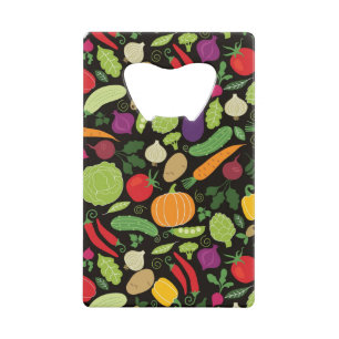 Abrebotellas De Tarjeta De Crédito Comida en un fondo negro