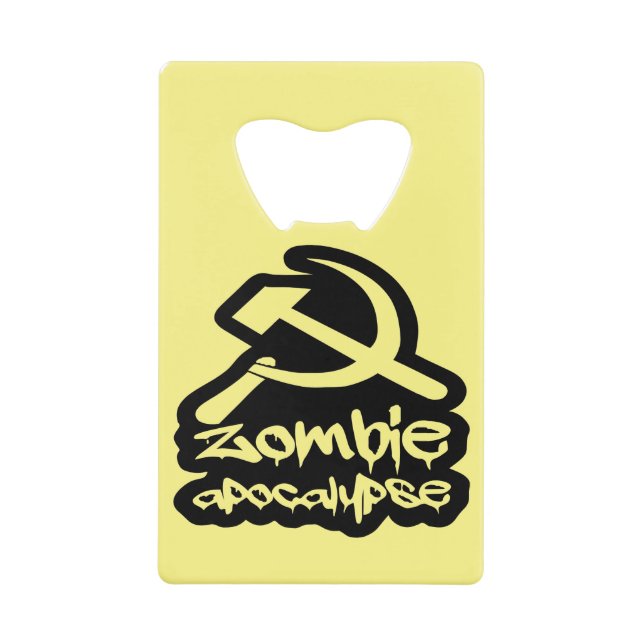 Abrebotellas De Tarjeta De Crédito Commiten Commiist Zombie Apocalypse # (Anverso)