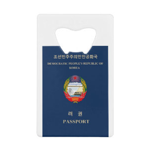 Abrebotellas De Tarjeta De Crédito Comunista socialista de Juche del emblema del DPRK