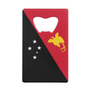 Abrebotellas de tarjeta de crédito con la bandera 