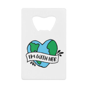 Abrebotellas De Tarjeta De Crédito Con su icono ecológico Happy Earth Clipart Ecof