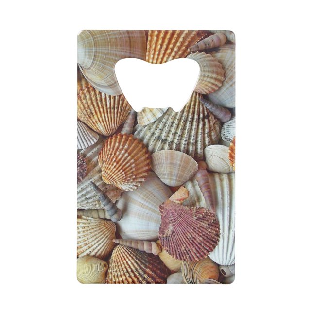 Abrebotellas De Tarjeta De Crédito Conchas de mar (Anverso)