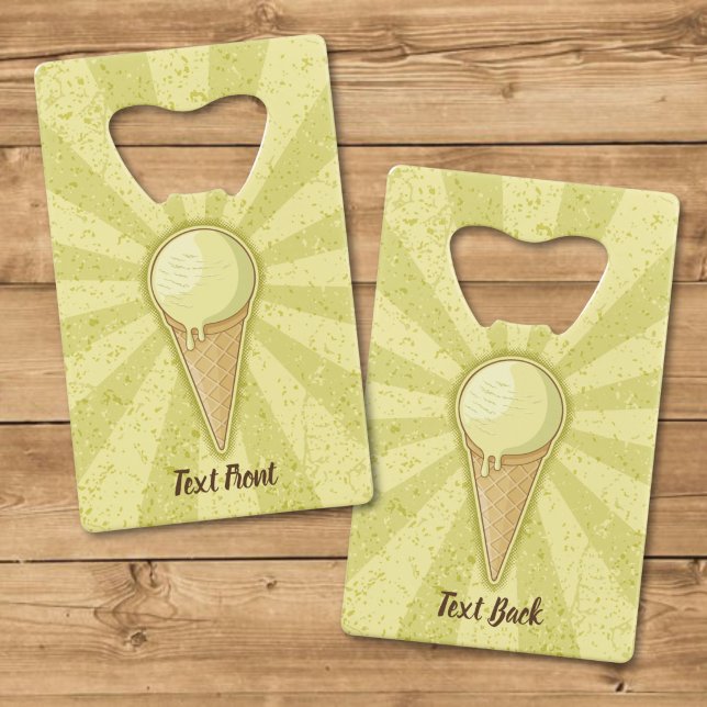 Abrebotellas De Tarjeta De Crédito Cono de helado de una bola (Subido por el creador)