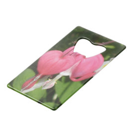 Abrebotellas De Tarjeta De Crédito Corazón sangrado floral - Apertura de frascos con 