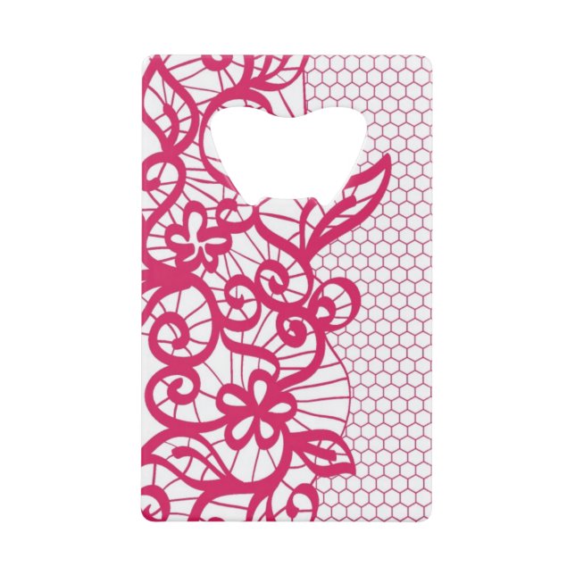 Abrebotellas De Tarjeta De Crédito Cordón rojo (Anverso)