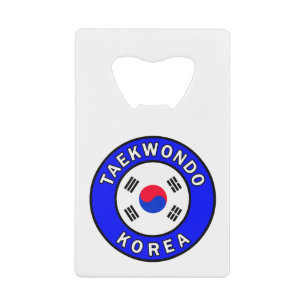 Abrebotellas De Tarjeta De Crédito Corea del Taekwondo