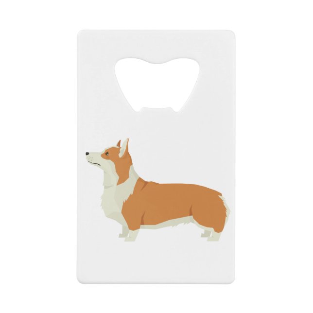 Abrebotellas De Tarjeta De Crédito Corgi (Anverso)