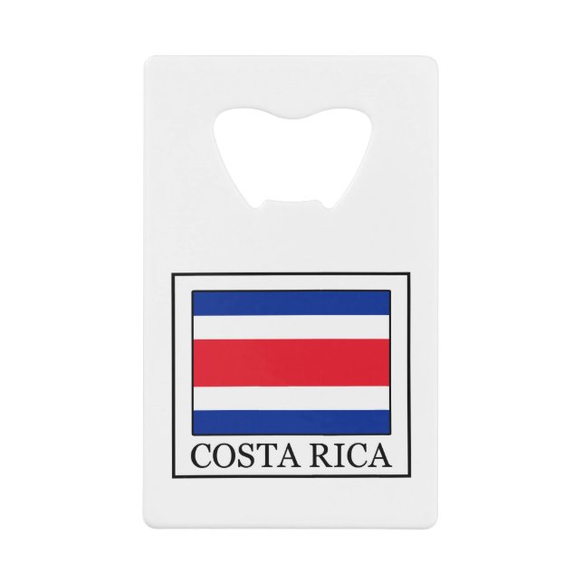 Abrebotellas De Tarjeta De Crédito Costa Rica (Anverso)