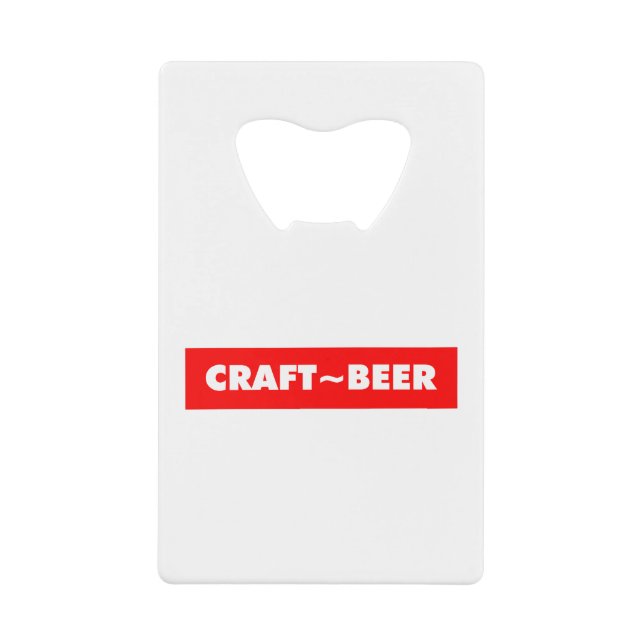 ABREBOTELLAS DE TARJETA DE CRÉDITO CRAFT~BEER (Anverso)