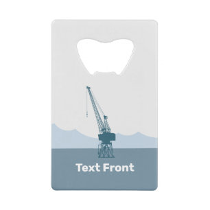 Abrebotellas De Tarjeta De Crédito Crane del patio