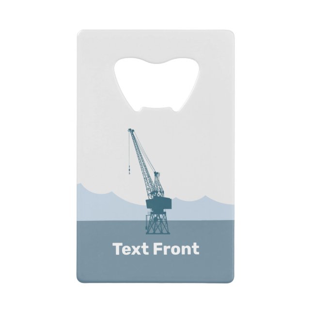 Abrebotellas De Tarjeta De Crédito Crane del patio (Anverso)