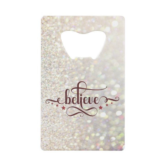 Abrebotellas De Tarjeta De Crédito Creer (Anverso)