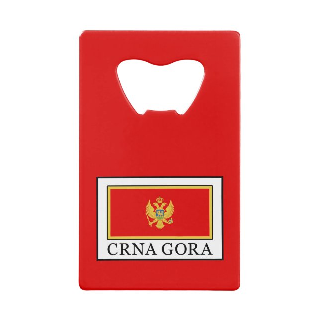 Abrebotellas De Tarjeta De Crédito Crna Gora (Anverso)