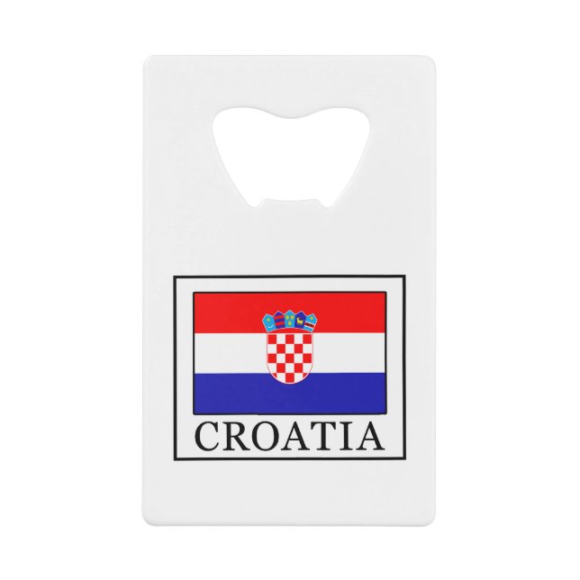 Abrebotellas De Tarjeta De Crédito Croacia (Anverso)