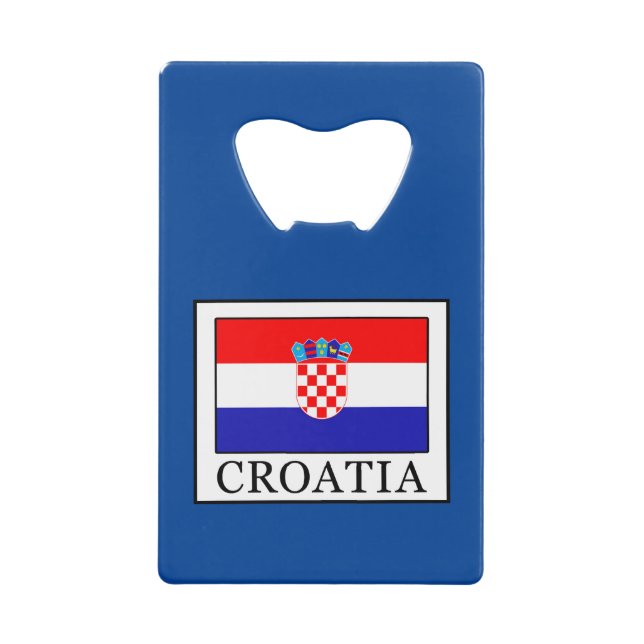 Abrebotellas De Tarjeta De Crédito Croacia (Anverso)
