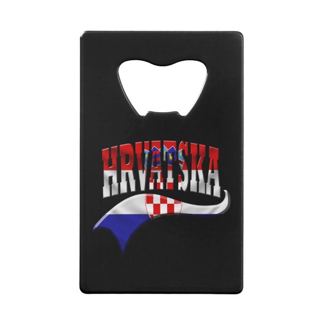 Abrebotellas De Tarjeta De Crédito Croacia (Anverso)