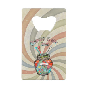 Abrebotellas de tarjeta de crédito 'Crochet es mi 