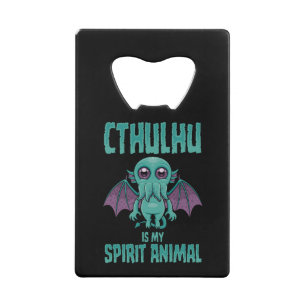 Abrebotellas De Tarjeta De Crédito Cthulhu es mi animal espiritual