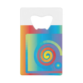 ABREBOTELLAS DE TARJETA DE CRÉDITO CUADRADO ESPIRAL