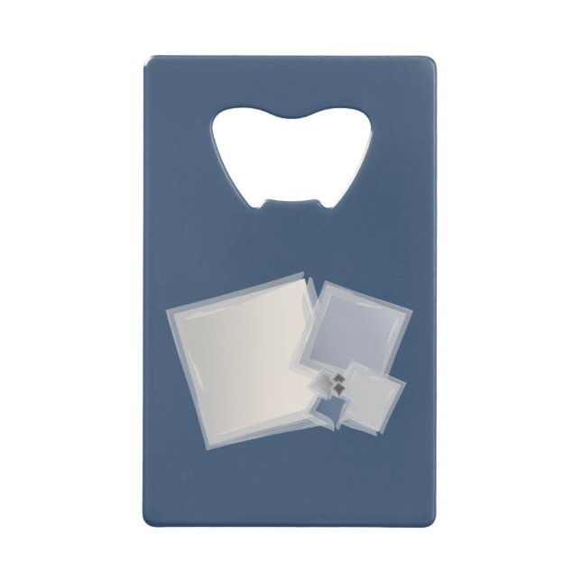 Abrebotellas De Tarjeta De Crédito Cuadrados rodando de Fibonacci (Anverso)