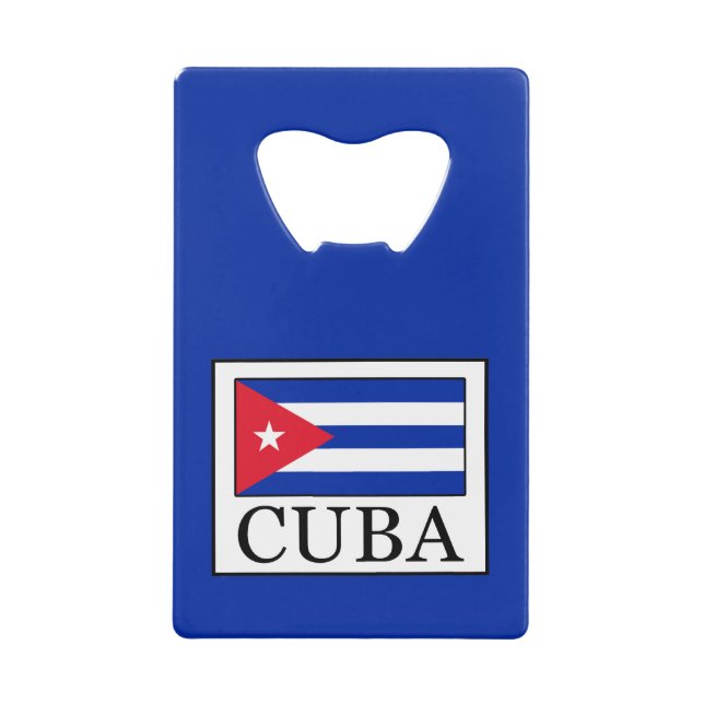 Abrebotellas De Tarjeta De Crédito Cuba (Anverso)