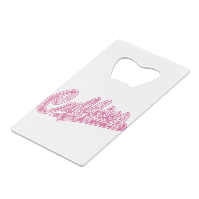 Abrebotellas De Tarjeta De Crédito Cubbie-CAMO-ROSA-Final (Ángulo frontal)