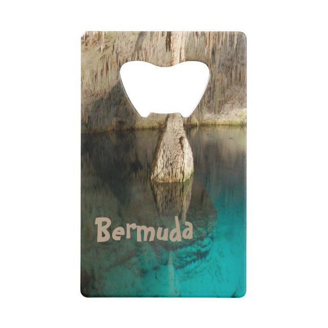 Abrebotellas De Tarjeta De Crédito Cueva de cristal, Bermudas (Anverso)