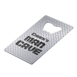 Abrebotellas De Tarjeta De Crédito Cueva de Hombre Personalizada Placa de Diamante