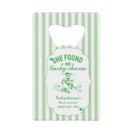 Abrebotellas De Tarjeta De Crédito Cumple de chicas de St patrick encontró su encanto