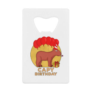 Abrebotellas De Tarjeta De Crédito Cumpleaños de Capy