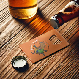 Abrebotellas De Tarjeta De Crédito Curioso Capibara ¡No te preocupes por ser cappy! P