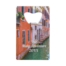 Abrebotellas De Tarjeta De Crédito Custom Family Italy Trip Photo